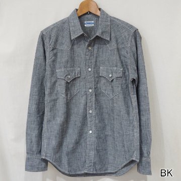 FN-SCW-003L シャンブレーウエスタンシャツ FNSCW003L FLATHEAD フラットヘッドウエスタンシャツシャツの画像