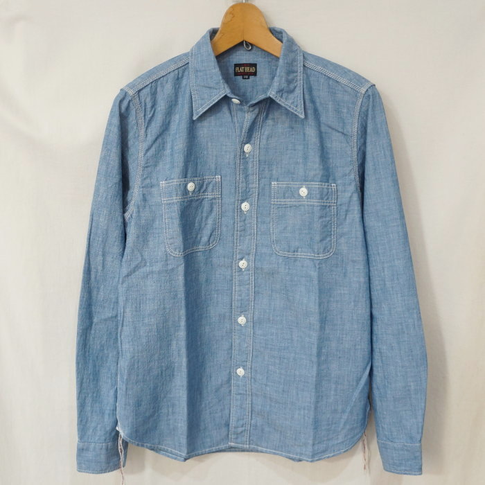 FN-SCK-010L CHAMBRAY WORK SHIRTS FNSCK010L FLATHEAD フラットヘッドワークシャツ フラットヘッドシャツの画像