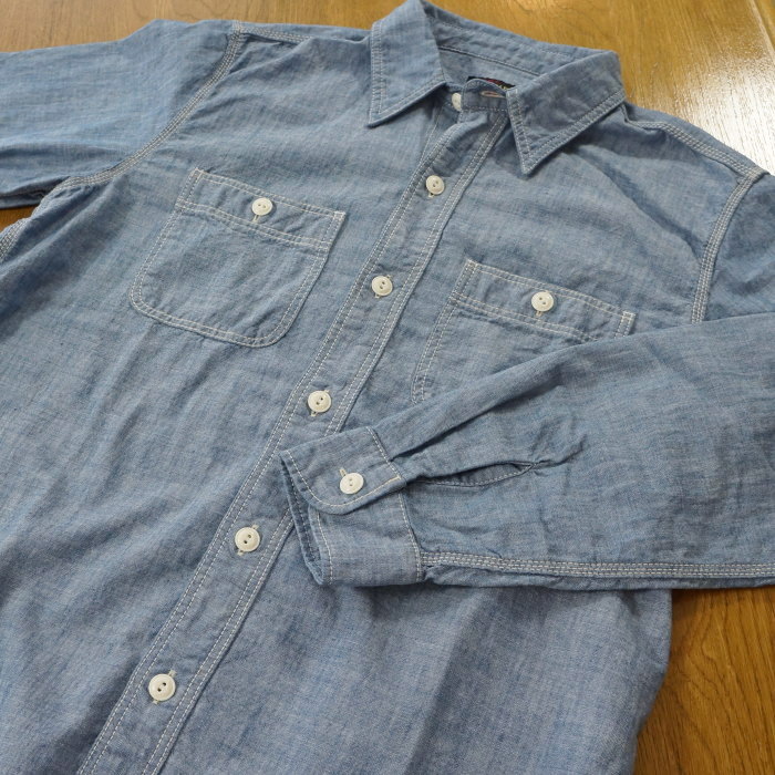 FN-SCK-010L CHAMBRAY WORK SHIRTS FNSCK010L FLATHEAD フラットヘッドワークシャツ フラットヘッドシャツの画像