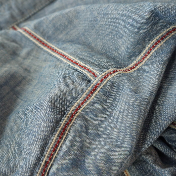 FN-SCK-010L CHAMBRAY WORK SHIRTS FNSCK010L FLATHEAD フラットヘッドワークシャツ フラットヘッドシャツの画像
