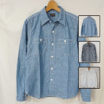 FN-SCK-010L CHAMBRAY WORK SHIRTS FNSCK010L FLATHEAD フラットヘッドワークシャツ フラットヘッドシャツの画像