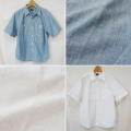 FN-SCK-010S CHAMBRAY WORK S/S SHIRTS FNSCK010S FLATHEAD フラットヘッドワークシャツ フラットヘッドシャツの画像