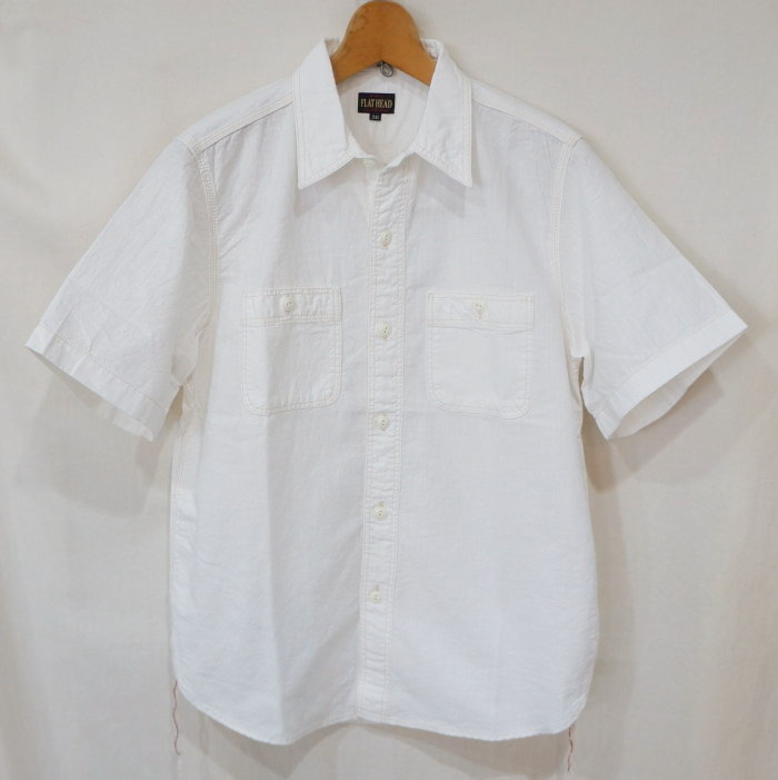 FN-SCK-010S CHAMBRAY WORK S/S SHIRTS FNSCK010S FLATHEAD フラットヘッドワークシャツ フラットヘッドシャツの画像