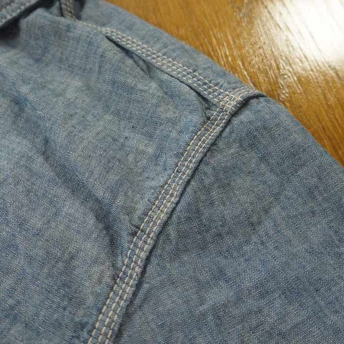 FN-SCK-010S CHAMBRAY WORK S/S SHIRTS FNSCK010S FLATHEAD フラットヘッドワークシャツ フラットヘッドシャツの画像