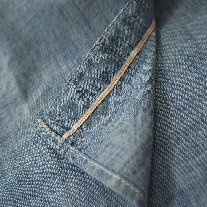 FN-SCK-010S CHAMBRAY WORK S/S SHIRTS FNSCK010S FLATHEAD フラットヘッドワークシャツ フラットヘッドシャツの画像