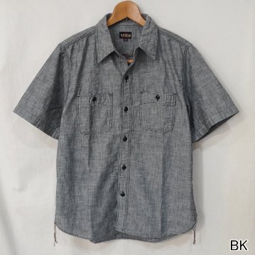 FN-SCK-010S CHAMBRAY WORK S/S SHIRTS FNSCK010S FLATHEAD フラットヘッドワークシャツ フラットヘッドシャツの画像