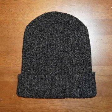 NC-09-チャコール-FHニットキャップ09-NC09-FLATHEAD-フラットヘッドニットキャップの画像
