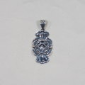 FN-JP-219 PENDANT TOP METAL STAMP FNJP219 FLATHEAD フラットヘッドシルバーペンダントトップの画像