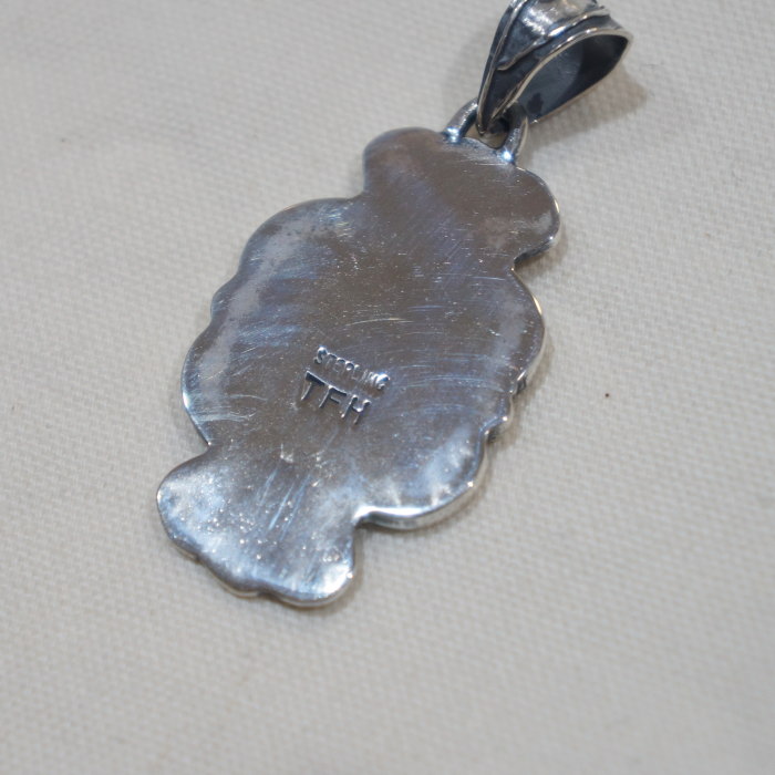 FN-JP-219 PENDANT TOP METAL STAMP FNJP219 FLATHEAD フラットヘッドシルバーペンダントトップの画像