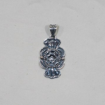 FN-JP-219 PENDANT TOP METAL STAMP FNJP219 FLATHEAD フラットヘッドシルバーペンダントトップの画像