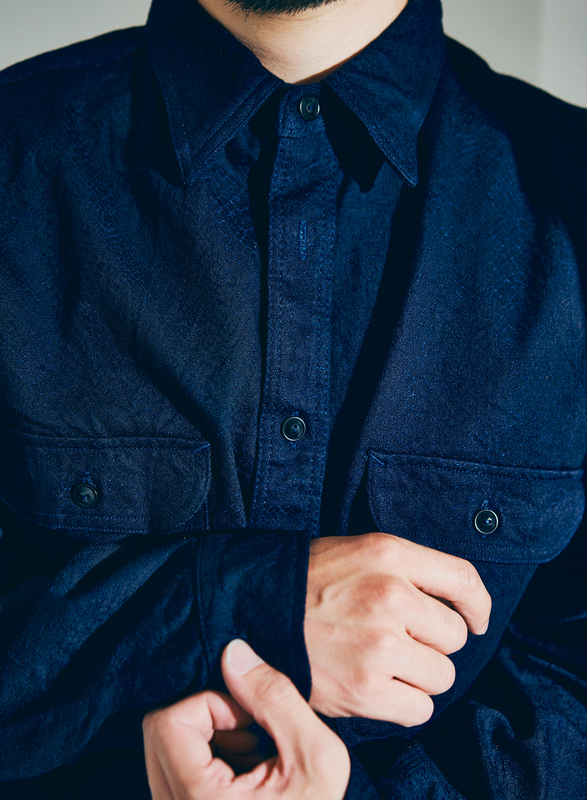 SSS25-01 ID 蛇柄ジャカードワークシャツ SSS2501 SAMURAIJEANS サムライジーンズシャツ 長袖シャツの画像