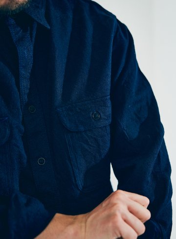 SSS25-01 ID 蛇柄ジャカードワークシャツ SSS2501 SAMURAIJEANS サムライジーンズシャツ 長袖シャツの画像