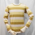 BTL-06W-ベージュマスタードオリーブ-ボーダーTシャツ長袖06-BTL06W-FLATHEAD-フラットヘッドTシャツ長袖の画像