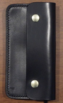 CB3-185-R-BK-財布大3-185ロープ付き-CB3185R-黒羽（CROW：クロウロングウォレット(長財布)の画像