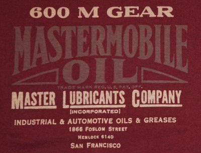 6902-バーガンディーゴールド-MASTER OIL-DELUXEWARE-デラックスウエアＴシャツの画像