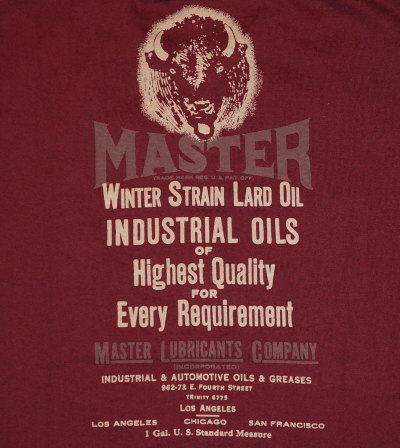 6902-バーガンディーゴールド-MASTER OIL-DELUXEWARE-デラックスウエアＴシャツの画像