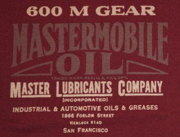 6902-バーガンディーゴールド-MASTER OIL-DELUXEWARE-デラックスウエアＴシャツの画像