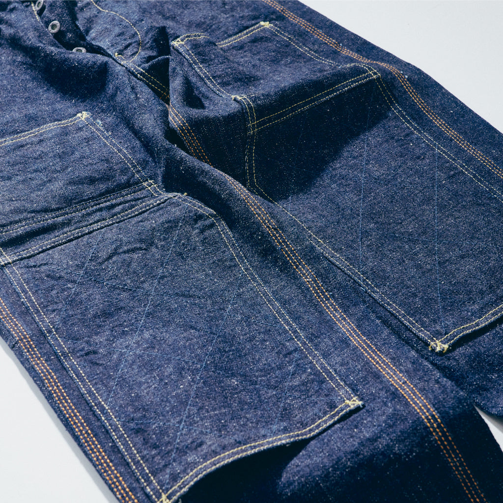 SM410DBN-17ozデニムダブルニーワークパンツ-SAMURAIJEANS-サムライジーンズデニムジーンズ・サムライ自動車倶楽部デニムジーンズの画像