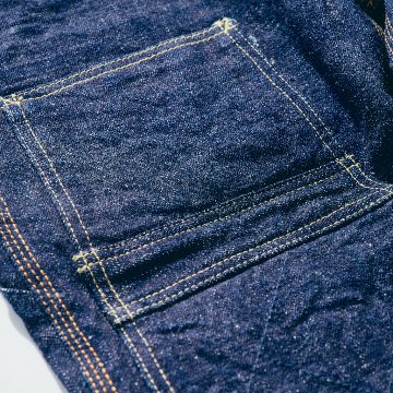 SM410DBN-17ozデニムダブルニーワークパンツ-SAMURAIJEANS-サムライジーンズデニムジーンズ・サムライ自動車倶楽部デニムジーンズの画像