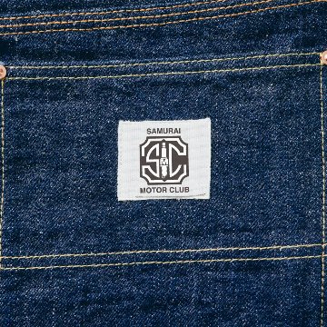 SM410DBN-17ozデニムダブルニーワークパンツ-SAMURAIJEANS-サムライジーンズデニムジーンズ・サムライ自動車倶楽部デニムジーンズの画像