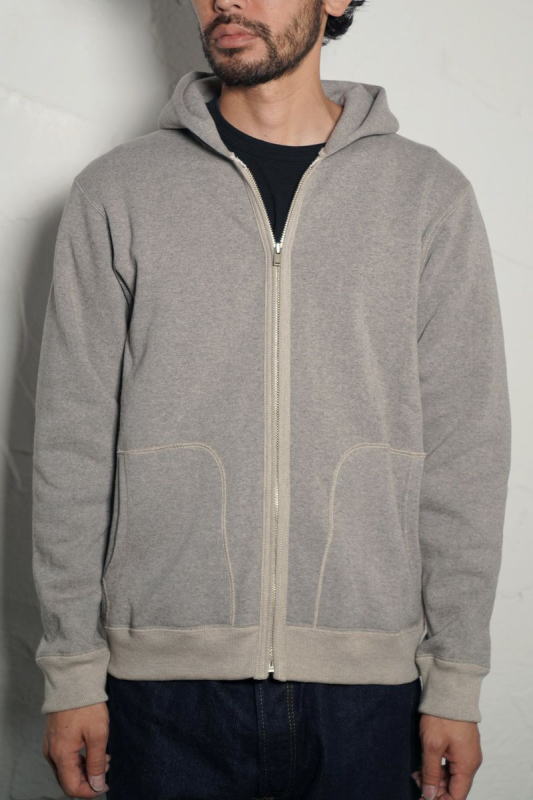 SPZ-00-MGRYBE-無地フルジップパーカー-SPZ00-DELUXEWARE-デラックスウエアフルジップスエットパーカー・デラックススエットパーカー-スウェットの画像