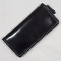 FN-WLZ1-3Z-BK-手縫いコードバンフルジップ ウォレットFNWLZ13Z(旧品番FH-WB004)-FHWB004-FLATHEAD-フラットヘッドロングウォレットの画像