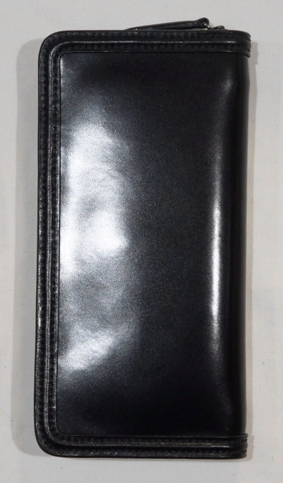 FN-WLZ1-3Z-BK-手縫いコードバンフルジップ ウォレットFNWLZ13Z(旧品番FH-WB004)-FHWB004-FLATHEAD-フラットヘッドロングウォレットの画像