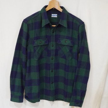 FN-SNR-101L-NVxGRN-ブロックチェックネルシャツ101L-FNSNR101L-FLATHEAD-フラットヘッドシャツ-BLOCK CHECK NEL SHIRT-ワークシャツの画像