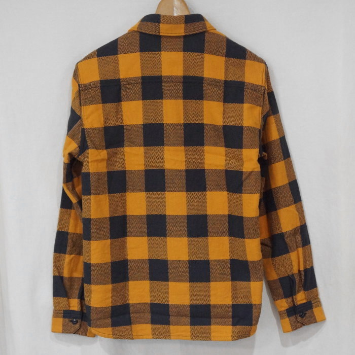 FN-SNR-101L-ORxCHA-ブロックチェックネルシャツ101L-FNSNR101L-FLATHEAD-フラットヘッドシャツ-BLOCK CHECK NEL SHIRT-ワークの画像