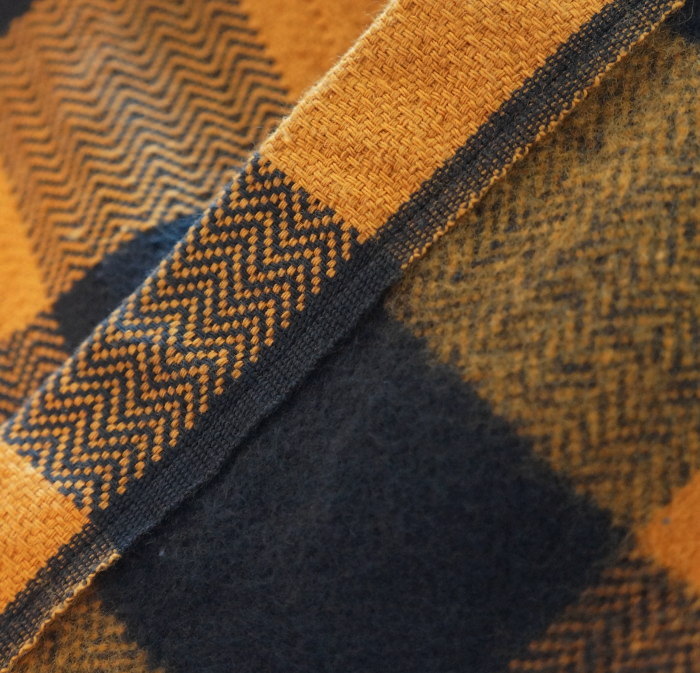 FN-SNR-101L-ORxCHA-ブロックチェックネルシャツ101L-FNSNR101L-FLATHEAD-フラットヘッドシャツ-BLOCK CHECK NEL SHIRT-ワークの画像