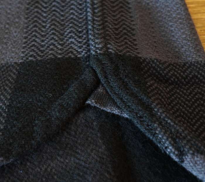 FN-SNW-101L-GRYxBK-ブロックチェックネルウエスタンシャツ101L-FNSNW101L-FLATHEAD-フラットヘッドシャツ-BLOCK CHECK NEL SHIRTの画像