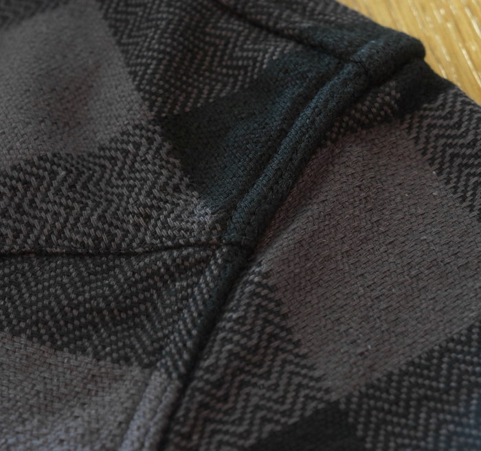 FN-SNW-101L-GRYxBK-ブロックチェックネルウエスタンシャツ101L-FNSNW101L-FLATHEAD-フラットヘッドシャツ-BLOCK CHECK NEL SHIRTの画像