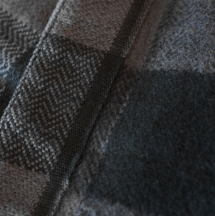 FN-SNW-101L-GRYxBK-ブロックチェックネルウエスタンシャツ101L-FNSNW101L-FLATHEAD-フラットヘッドシャツ-BLOCK CHECK NEL SHIRTの画像