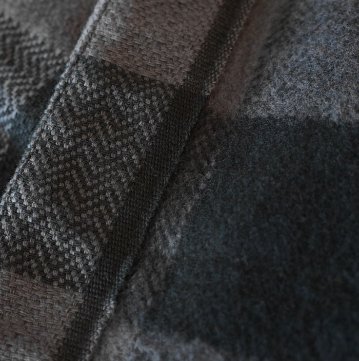 FN-SNW-101L-GRYxBK-ブロックチェックネルウエスタンシャツ101L-FNSNW101L-FLATHEAD-フラットヘッドシャツ-BLOCK CHECK NEL SHIRTの画像