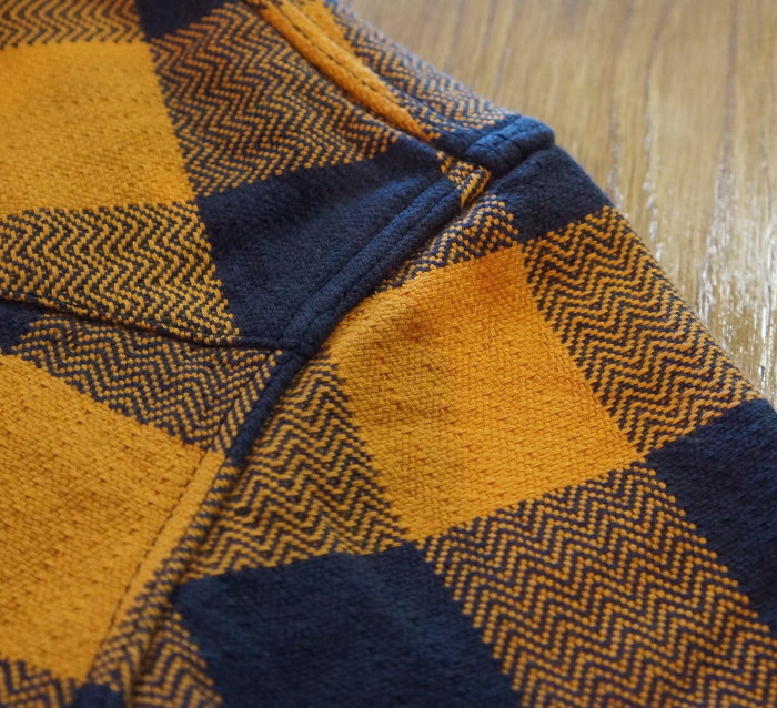 FN-SNW-101L-ORxCHA-ブロックチェックネルウエスタンシャツ101L-FNSNW101L-FLATHEAD-フラットヘッドシャツ-BLOCK CHECK NEL SHIRT-ワークシャツの画像