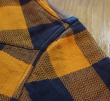 FN-SNW-101L-ORxCHA-ブロックチェックネルウエスタンシャツ101L-FNSNW101L-FLATHEAD-フラットヘッドシャツ-BLOCK CHECK NEL SHIRT-ワークシャツの画像