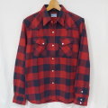 FN-SNW-101L-RDxLBK-ブロックチェックネルウエスタンシャツ101L-FNSNW101L-FLATHEAD-フラットヘッドシャツ-BLOCK CHECK NEL SHIRT-ワークシャツの画像