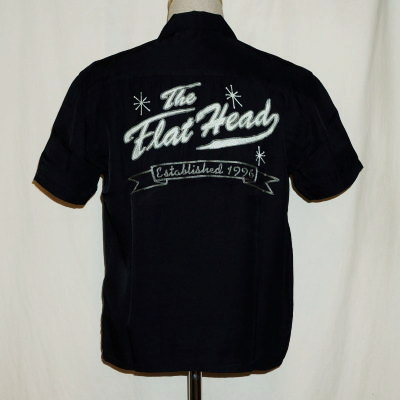 F-SRO-003S-ブラックミントグリーン-THE FLAT HEAD-FSRO003S-FLATHEAD-フラットヘッドレーヨンシャツ-ボーリングシャツ-シャツ半袖の画像
