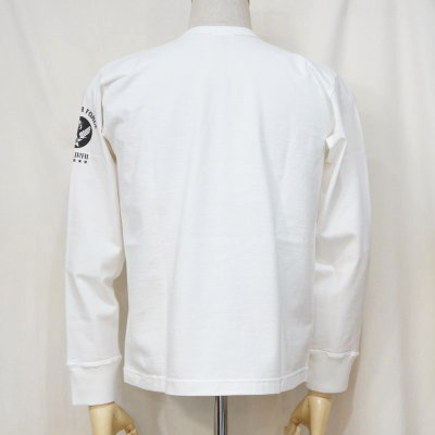 SAFLT18-101-WH-サムライ飛行機倶楽部長袖Tシャツ18-101-SAFLT18101-SAMURAIJEANS-サムライジーンズロングスリーブTシャツの画像