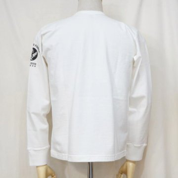 SAFLT18-101-WH-サムライ飛行機倶楽部長袖Tシャツ18-101-SAFLT18101-SAMURAIJEANS-サムライジーンズロングスリーブTシャツの画像