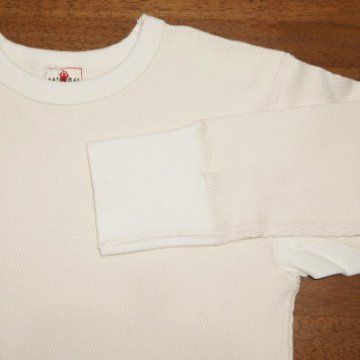 SJLTW18-SLM-IV-サムライジーンズ無地クルーネックサーマル18-SLM-SJLTW18SLM-SAMURAIJEANS-サムライジーンズサーマルロンＴの画像