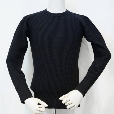 SJLTW-SLM-ブラック-サムライジーンズ無地サーマル-SJLTWSLM-SAMURAIJEANS-サムライジーンズサーマルロンＴの画像