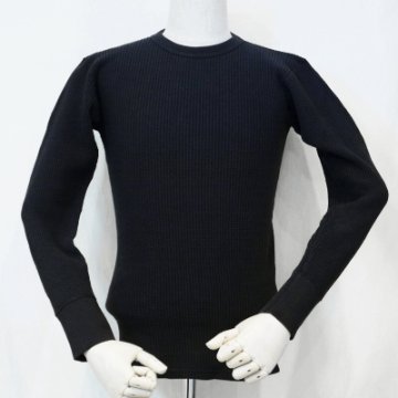 SJLTW-SLM-ブラック-サムライジーンズ無地サーマル-SJLTWSLM-SAMURAIJEANS-サムライジーンズサーマルロンＴの画像