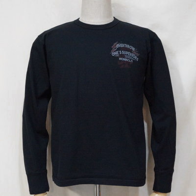 SJSLT17-101-ブラック-サムライジーンズ長袖Tシャツ17-101-SJSLT17101-SAMURAIJEANS-サムライジーンズロングスリーブTシャツの画像