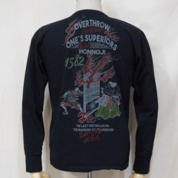 SJSLT17-101-ブラック-サムライジーンズ長袖Tシャツ17-101-SJSLT17101-SAMURAIJEANS-サムライジーンズロングスリーブTシャツの画像