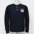 SMLT18-102-BK-サムライ自動車倶楽部長袖ヘンリーネックTシャツ18-102-SMLT18102-SAMURAIJEANS-サムライジーンズロンＴの画像