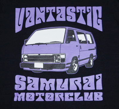 SMLT19-101-BK-サムライ自動車倶楽部長袖Tシャツ19-101-SMLT19101-SAMURAIJEANS-サムライジーンズロンＴ-サムライ自動車倶楽部ロングスリーブＴシャツの画像