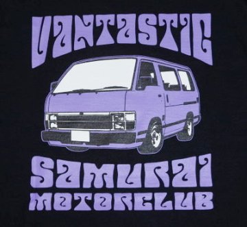 SMLT19-101-BK-サムライ自動車倶楽部長袖Tシャツ19-101-SMLT19101-SAMURAIJEANS-サムライジーンズロンＴ-サムライ自動車倶楽部ロングスリーブＴシャツの画像