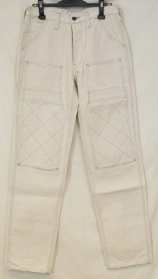 SM410DBN-KHB-生成り-キナリヘリンボンダブルニーワークパンツKHB-SM410DBNKHB-SAMURAIJEANS-サムライジーンズデニムジーンズ・サムライ自動車倶楽部の画像