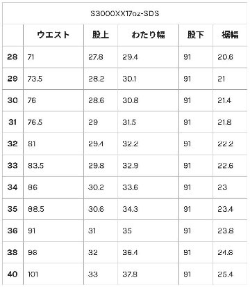 S3000XX17OZ-SDS 17ozスラブ村雨モデル S3000XX17OZSDS SAMURAIJEANS サムライジーンズデニムジーンズの画像